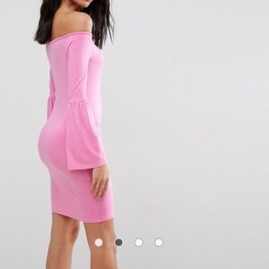 Asos Bardot Off the Shoulder Mini Dress Size4